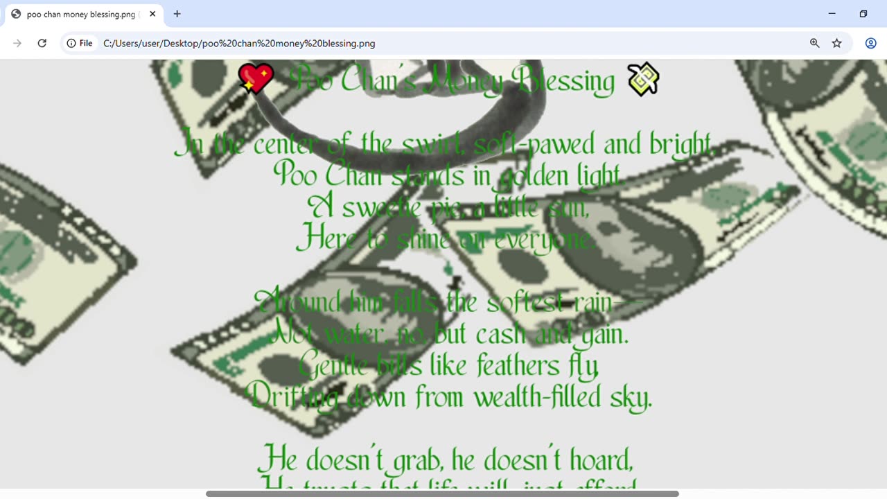 💖 Poo Chan’s Money Blessing | A Gentle Storm of Abundance 💸