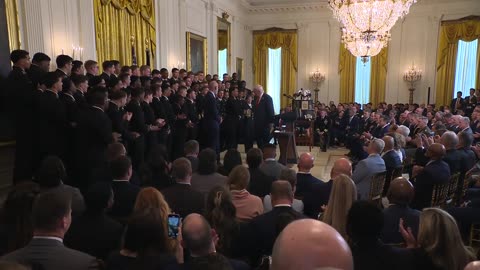 President Trump Participates in a Commander-in-Chief Trophy Presentation to the Navy Midshipmen
