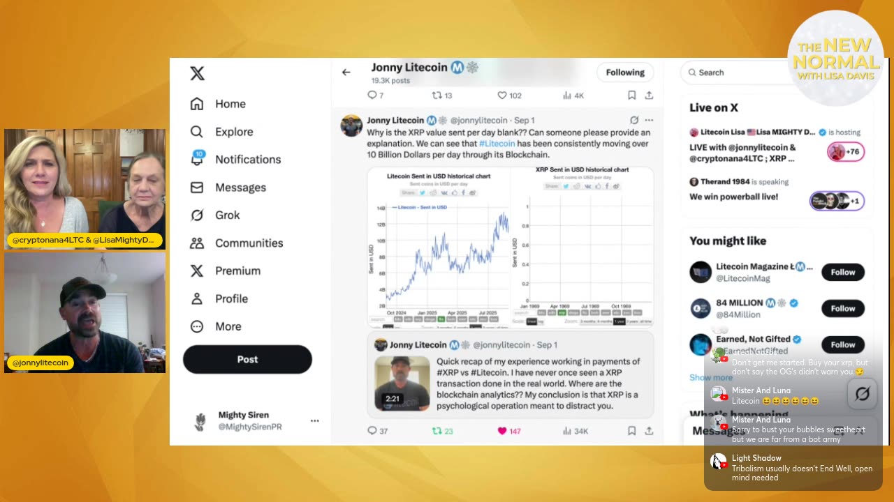 LIVE with JonnyLitecoin & CryptoNana4LTC; XRP bankster railway or psyop?