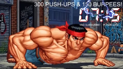 Everyday 300 push ups and 150 Burpees!