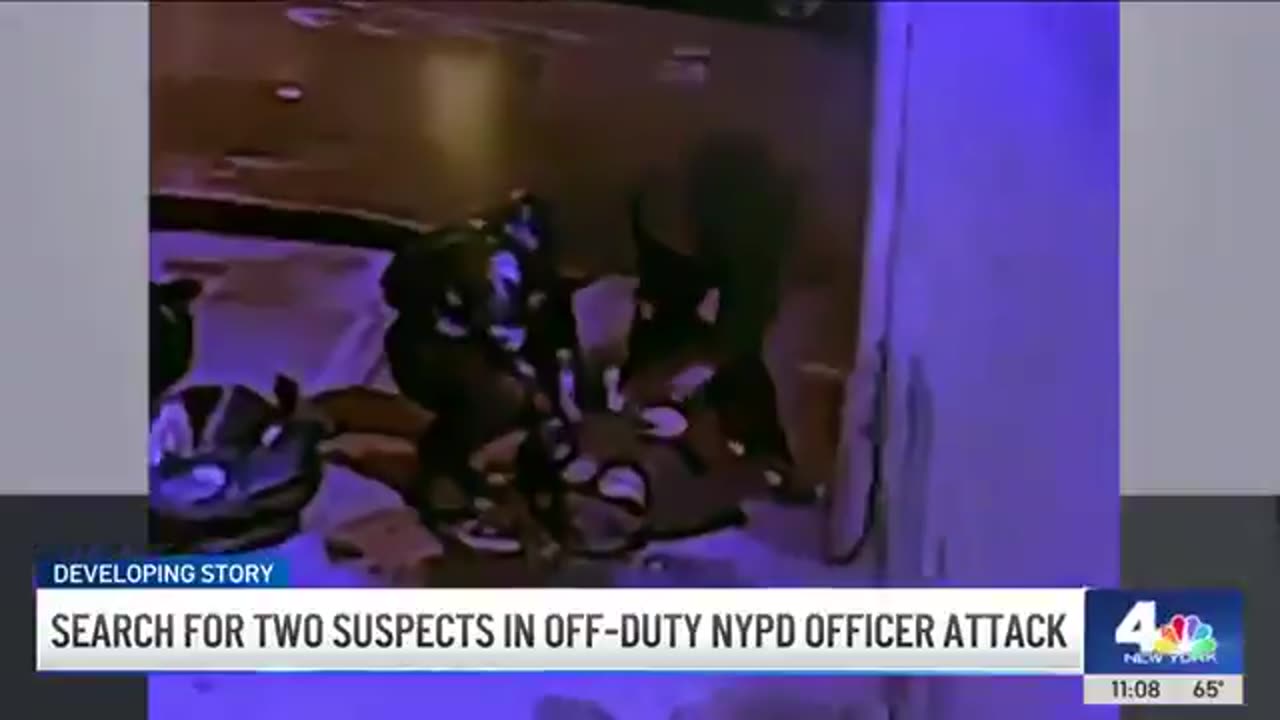 SHOCK VIDEO: Uniformed NYPD officer stomped in the face, his gun stolen during robbery