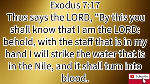 "The Beginning of the Plagues" exodus 7:1-25. #shorts #youtube #views #ytshorts #jesus #shortvideo