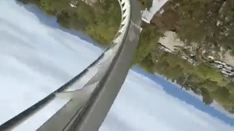 Oblivion the Black Hole roller coaster in Italy has an almost vertical drop and is a favorite for thrill-seekers