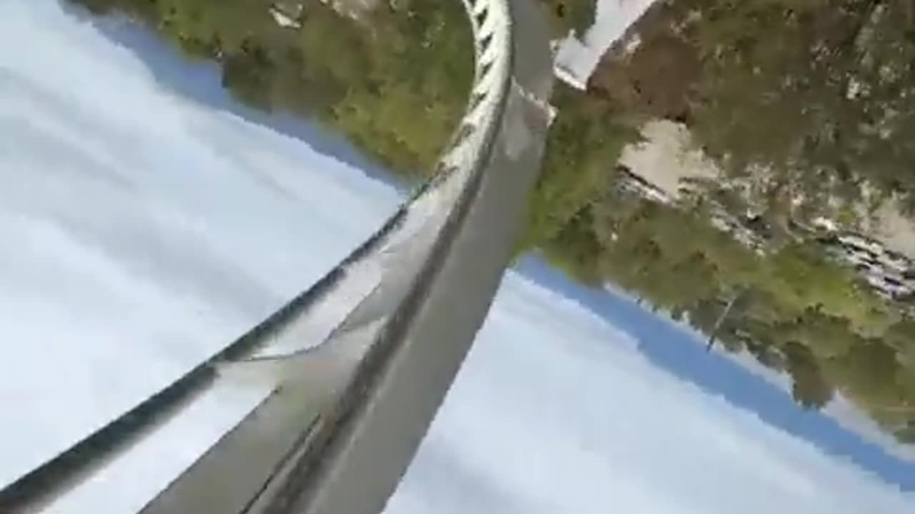 Oblivion the Black Hole roller coaster in Italy has an almost vertical drop and is a favorite for thrill-seekers