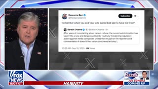 Hannity Left’s hypocrisy on ‘full display’ after Kimmel suspension.