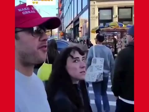Priceless NYC Street Reactions To MAGA Hats