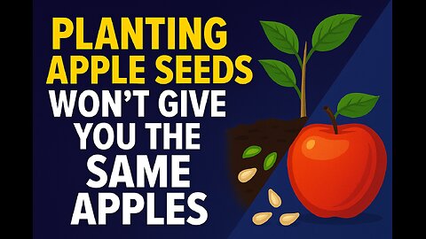 Planting Apple Seeds Won’t Give You the Same Apples