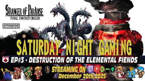 Saturday Night Gaming with Ottawafro