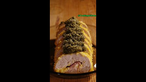French crispy chicken breast with sauce