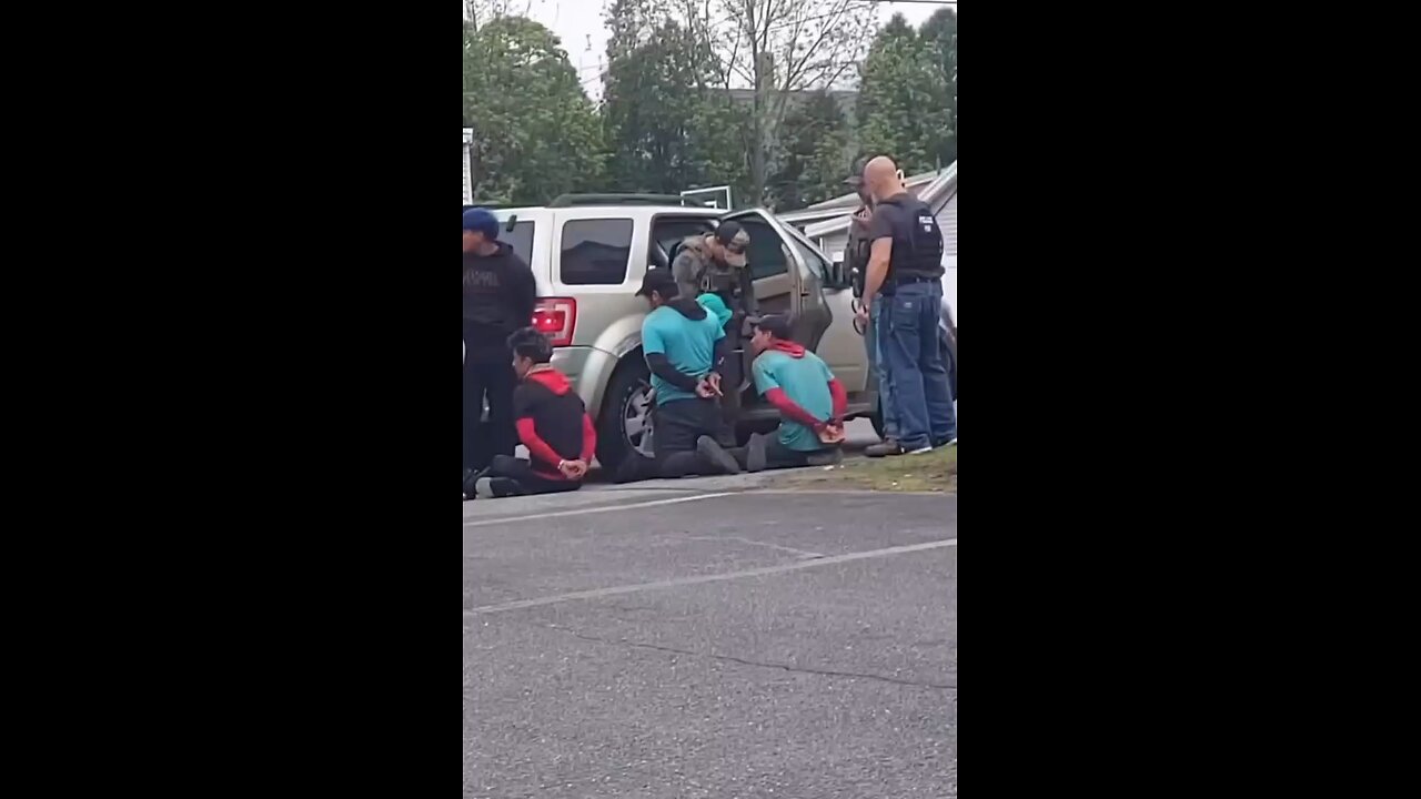 Another ICE raid in Massachusetts. Illegals arrested next stop deportation - I voted for this!