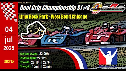 🇵🇹 [iRacing Live] 🇵🇹 Dual Grip Championship S1 @ Lime Rock Park - West Bend Chicane