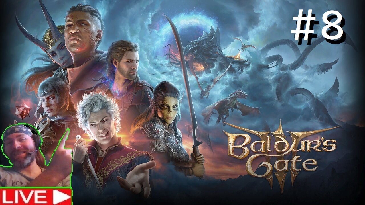Baldur's Gate 3 playthrough Live part #8 (Livestream)