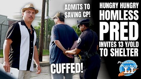 Hungry Hungry Homeless Pred Invites 13 y/o To Shelter, Admits To SAVING CP - CUFFED (Camden, NJ)