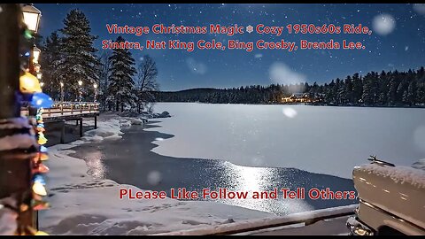 🎄 Vintage Christmas Magic ❄️ Cozy 1950s60s Ride, Sinatra, Nat King Cole, Bing Crosby, Brenda Lee.