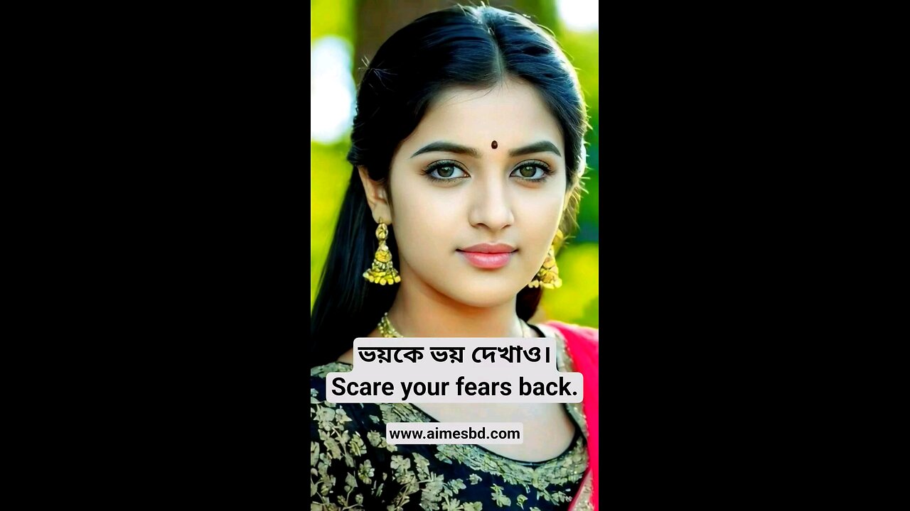 Scare your fears back.