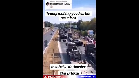 TEXAS - Military heading to the Border ⚔️🫡 Promises made, promises kept
