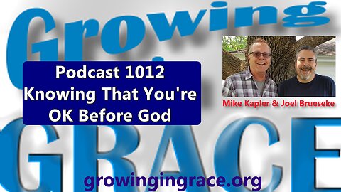 1012. Knowing That You're OK Before God