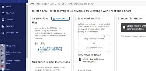 SAM Textbook Project | Excel Module 01 Creating a Worksheet and a Chart| Frangold Real Estate Budget