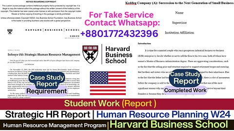 Client Work (Strategic HR Report) | Keddeg Company Case Study | Harvard