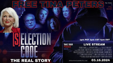 FREE TINA PETERS - LIVE EVENT - Sunday 1pm PST