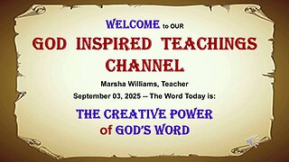 The Creative Power of God's Word