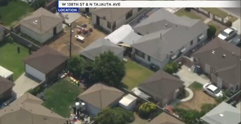 Police Chase Suspects In Compton Los Angeles