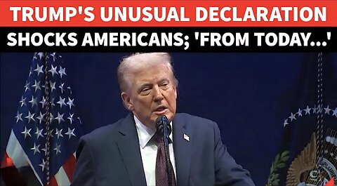 'From Today, America Is...': Trump's Surprise Declaration; U.S. Now Officially A Christian State?