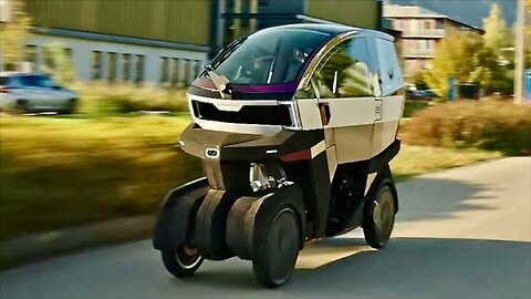 Amazing Car-Motorcycle Hybrid - Electric Micro Vehicle - AEMotion