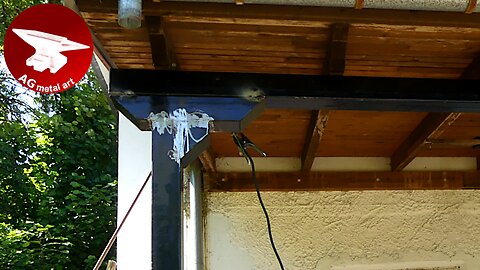 Metal Beams Instead of Wood – Patio Roof Support Upgrade