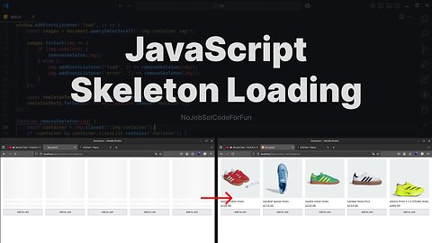 How to Create a Skeleton Loading for Product Cards with Vanilla JavaScript