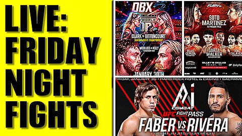 🔴LIVE: Friday Night Fights | Dirty Boxing 5 | Uriah Faber is Back at A1 Combat | Fury FC 114 + MORE