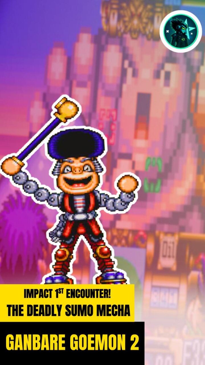 THE DEADLY SUMO MECHA - IMPACT 1ST ENCOUNTER EX - Ganbare Goemon 2 Boss Battle #live #shorts #goemon