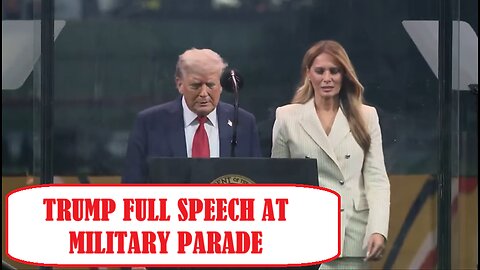 Trump speaks at military parade on Army's 250th anniversary in Washington, D.C.