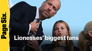 Princess Charlotte, 10, makes surprise appearance with dad Prince William at Euro 2025