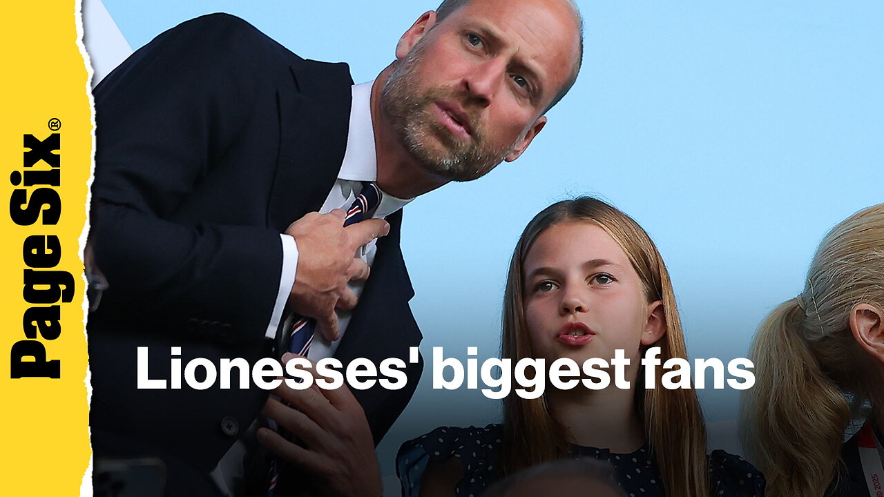 Princess Charlotte, 10, makes surprise appearance with dad Prince William at Euro 2025