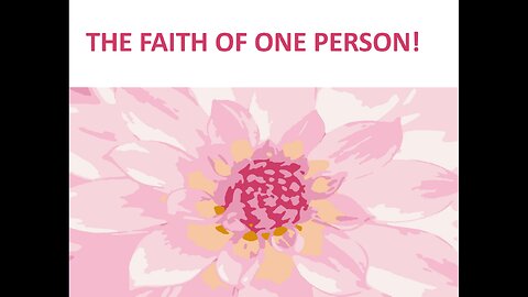 May 19 (Year 4) THE FAITH OF ONE PERSON - Tiffany Root & Kirk VandeGuchte
