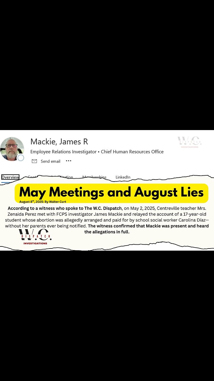 Fairfax County Public Schools Caught Lying In Their First Statement About Abortion Allegations