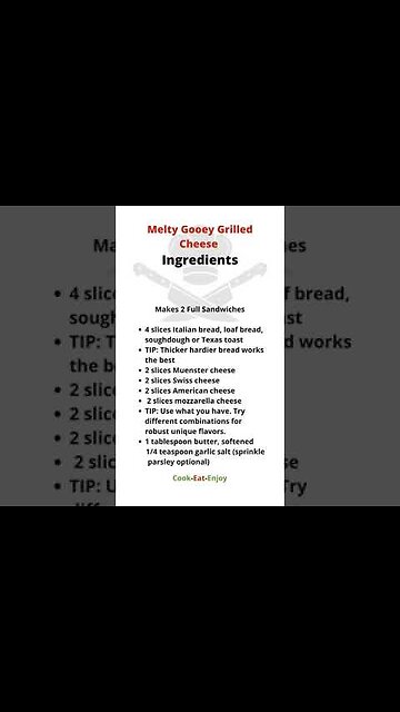 #1 Grilled Cheese Recipie 1 #shorts