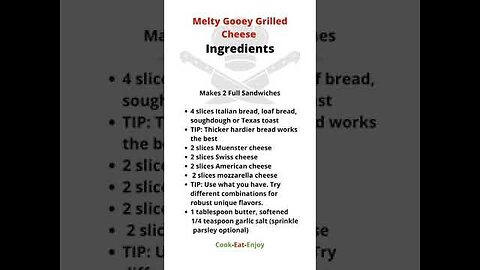 #1 Grilled Cheese Recipie 1 #shorts