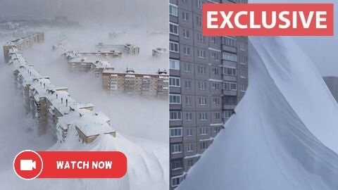 Heavy Snowfall in Kamchatka Buries Cities