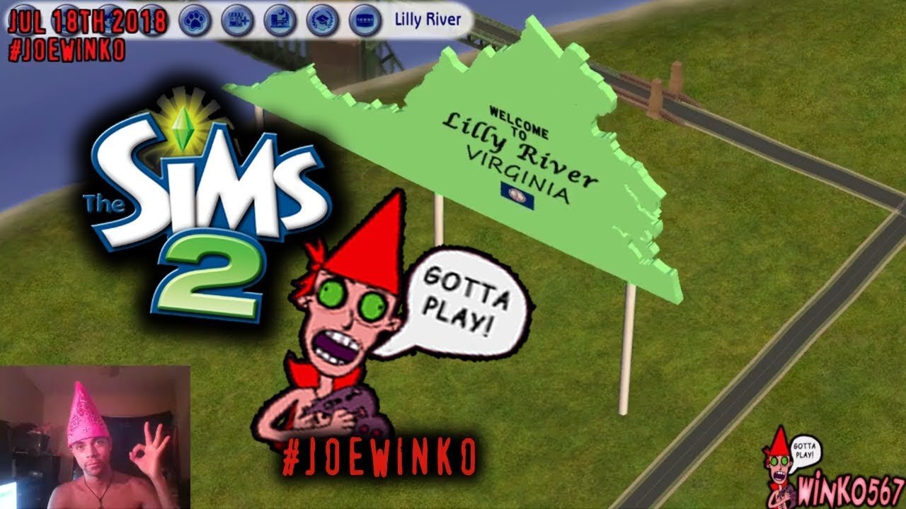 Return to Lilly River - Sims 2 Live Stream (Jul 18th 2018) - Joe Winko
