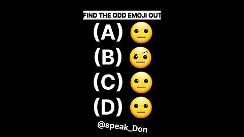 FIND THE ODD EMOJI OUT