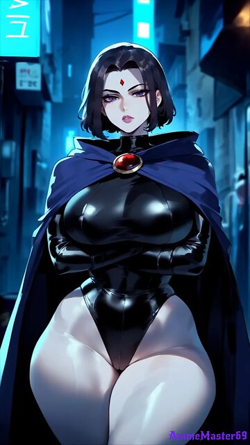 Raven sexy booty shaking hentai