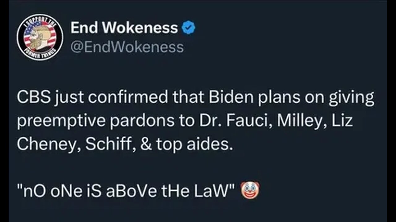 5:36 liberal democrat cult klan mental declined zombie joe bidens pardon void because of autopen