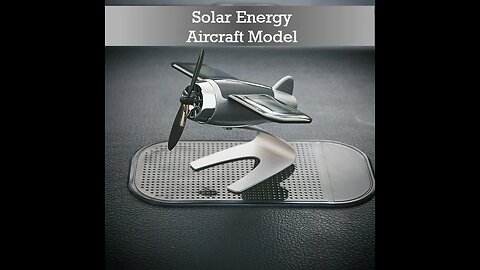 Solar Energy Aircraft Model_ Decorate Your Car, Decorate Your Mood
