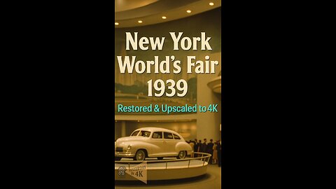 1939 NY World’s Fair Restored: See the Dreams of the Future in 4K! 🌠🗽