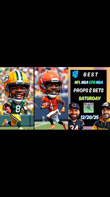 🏈 Best Saturday Football Picks | Packers vs Bears | NFL Player Props | College Football | NBA PICKS