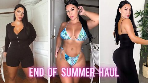 End of Summer Vacation ☀️ Curvy Try-On Haul | Dresses, Bikini & Casual Looks