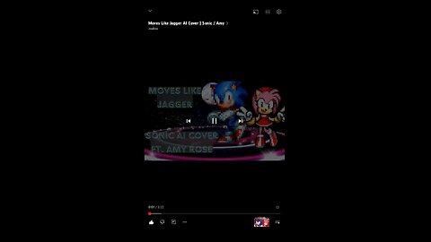 Moves like Jagger, but with a twist. Sonic and Amy Rose Me And Sonic 🥰🤩