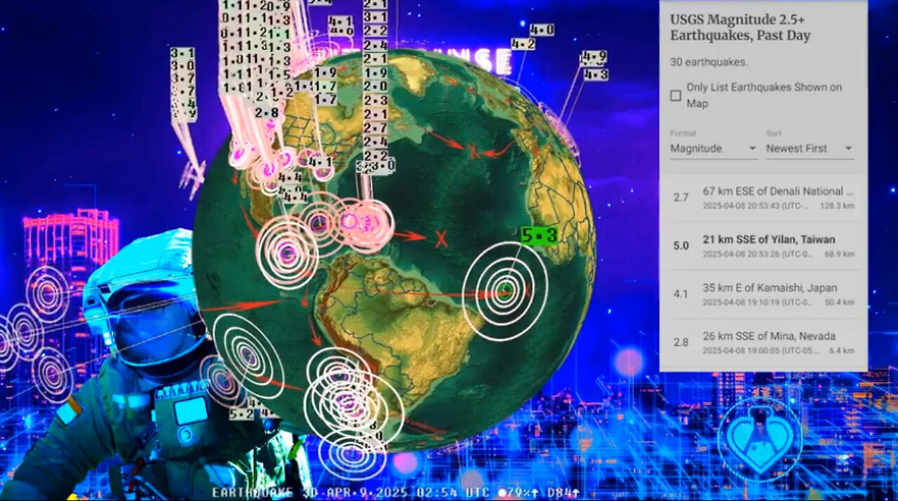 4/09/2025 -- M7.0+ earthquakes return in back to back events -- New seismic unrest underway now